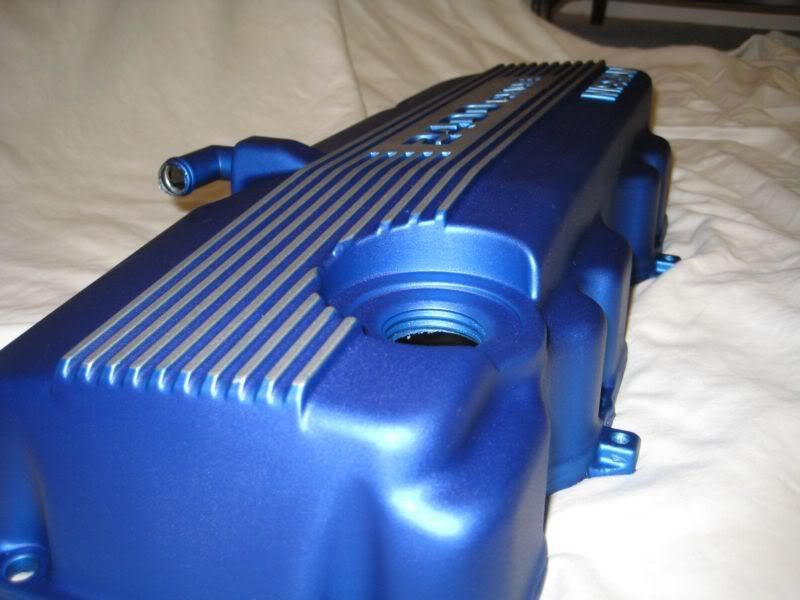 FL FS KA24E SOHC Valve Cover. Powder Coated Amazing Blue.